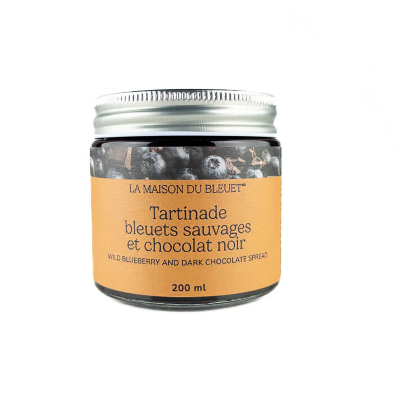 Tartinade de bleuets et chocolat noir