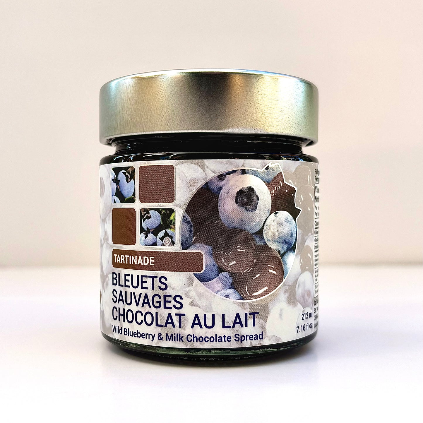 Tartinade de bleuets et chocolat au lait