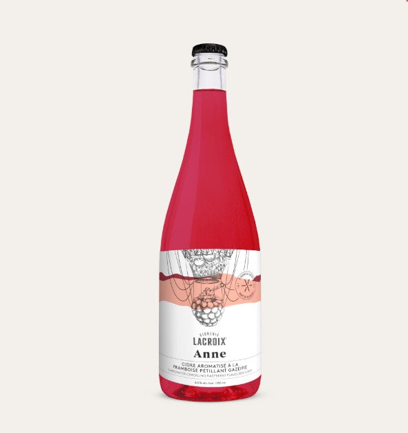 Cidre mousseux framboise Anne