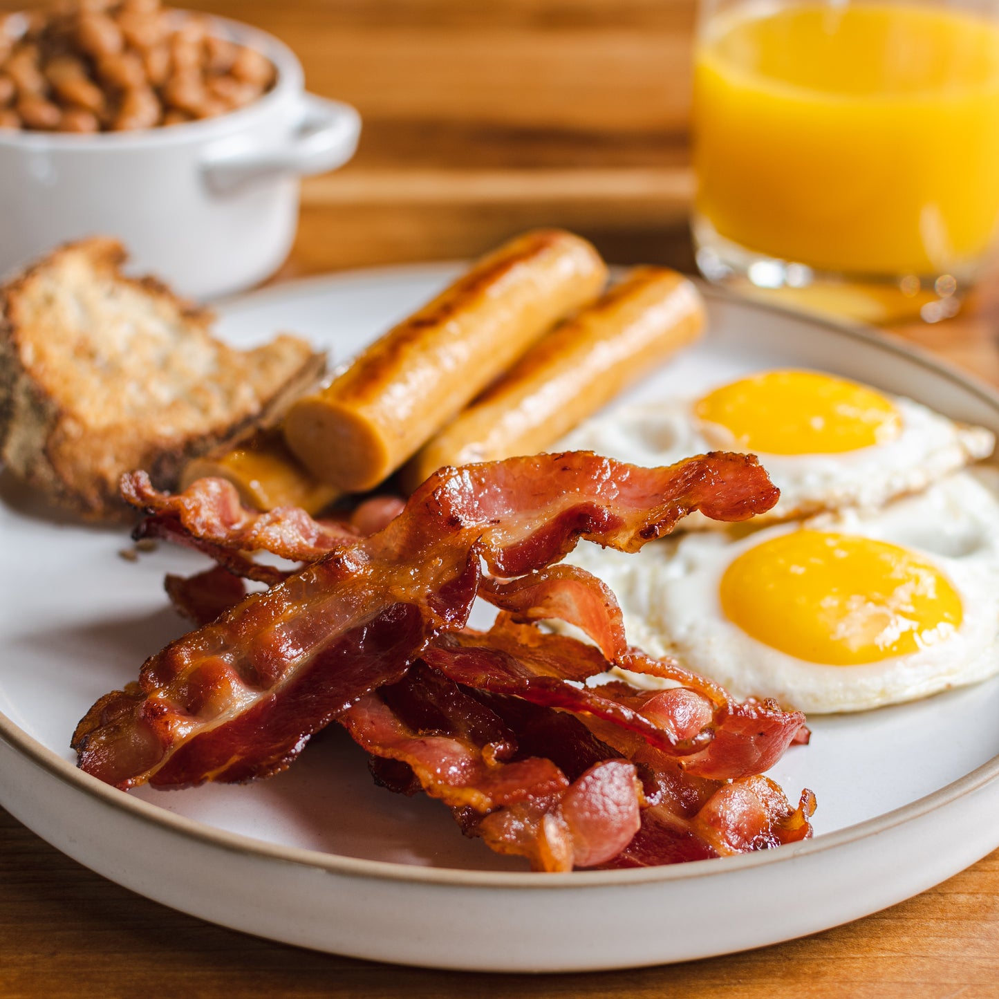 Bacon tranché