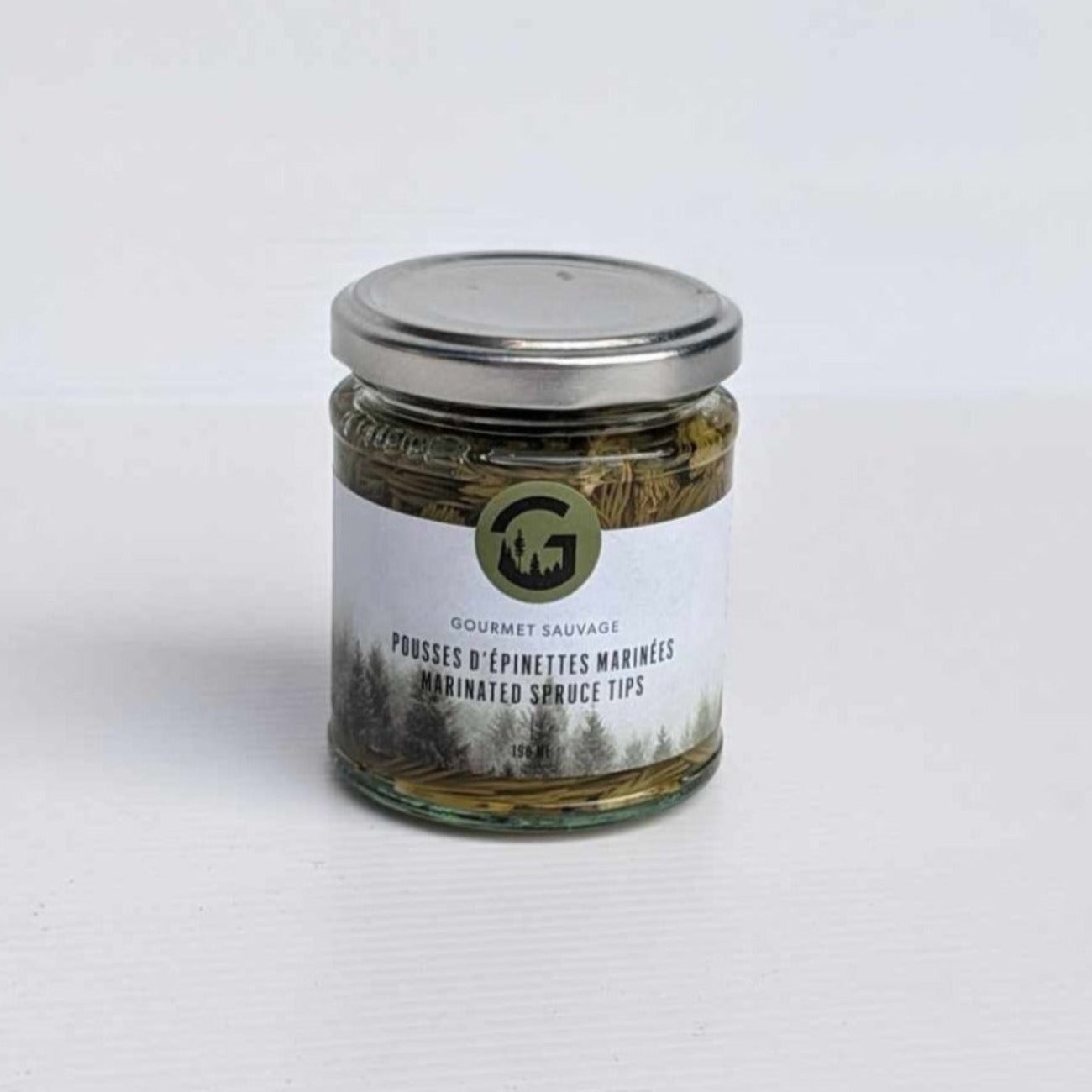 Pousses d'épinettes marinées