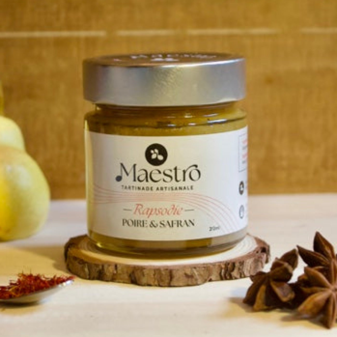 Confiture rapsodie poire & safran