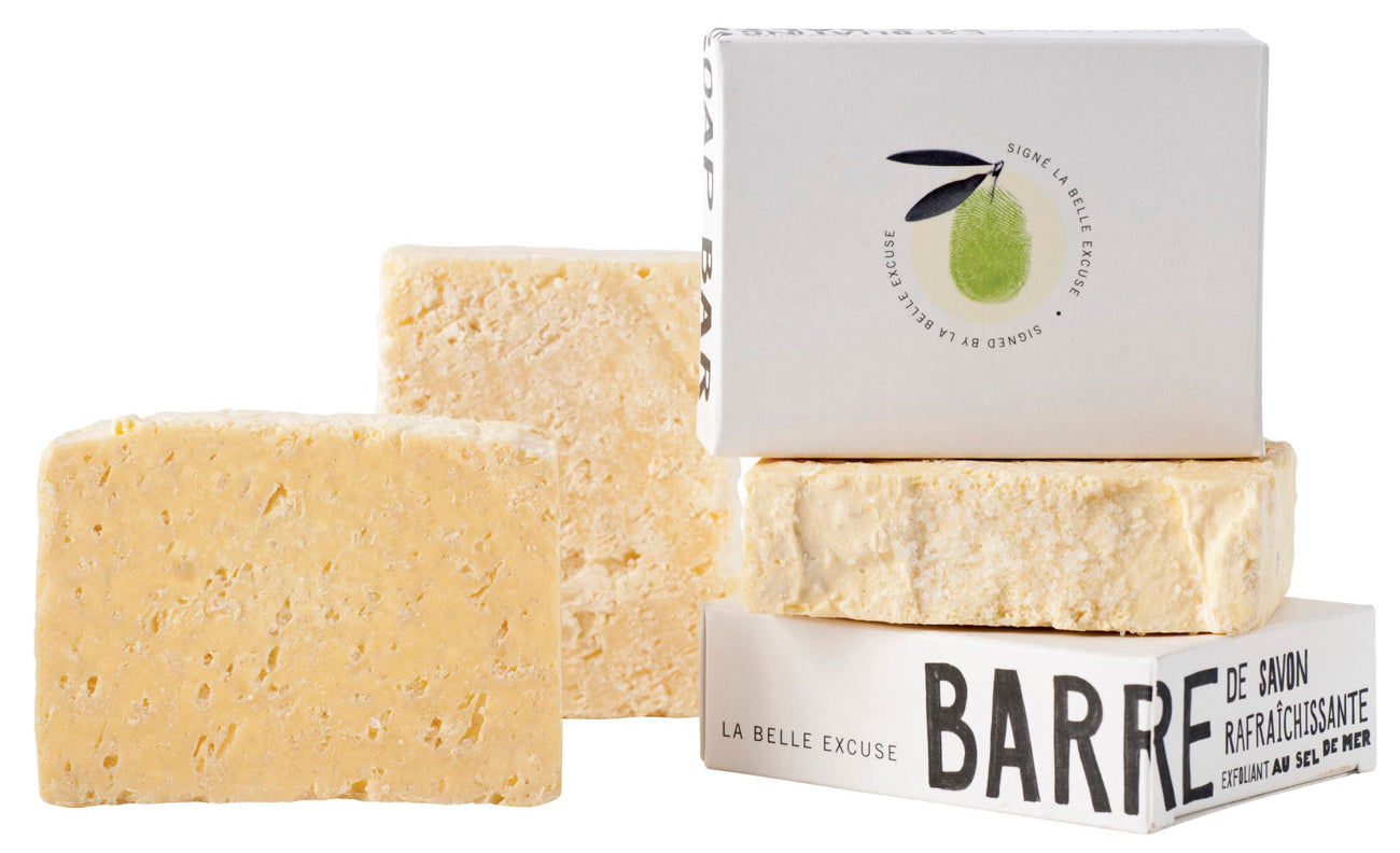 Savon exfoliant au sel de mer - ladouceurduterroir