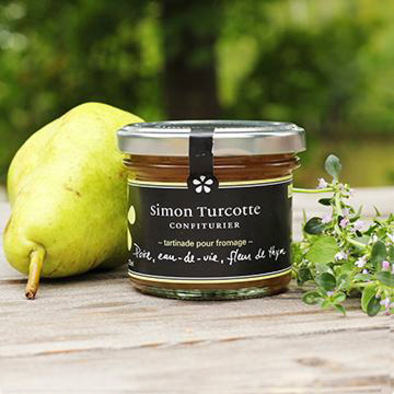 Poire, eau-de-vie, fleur de thym - ladouceurduterroir
