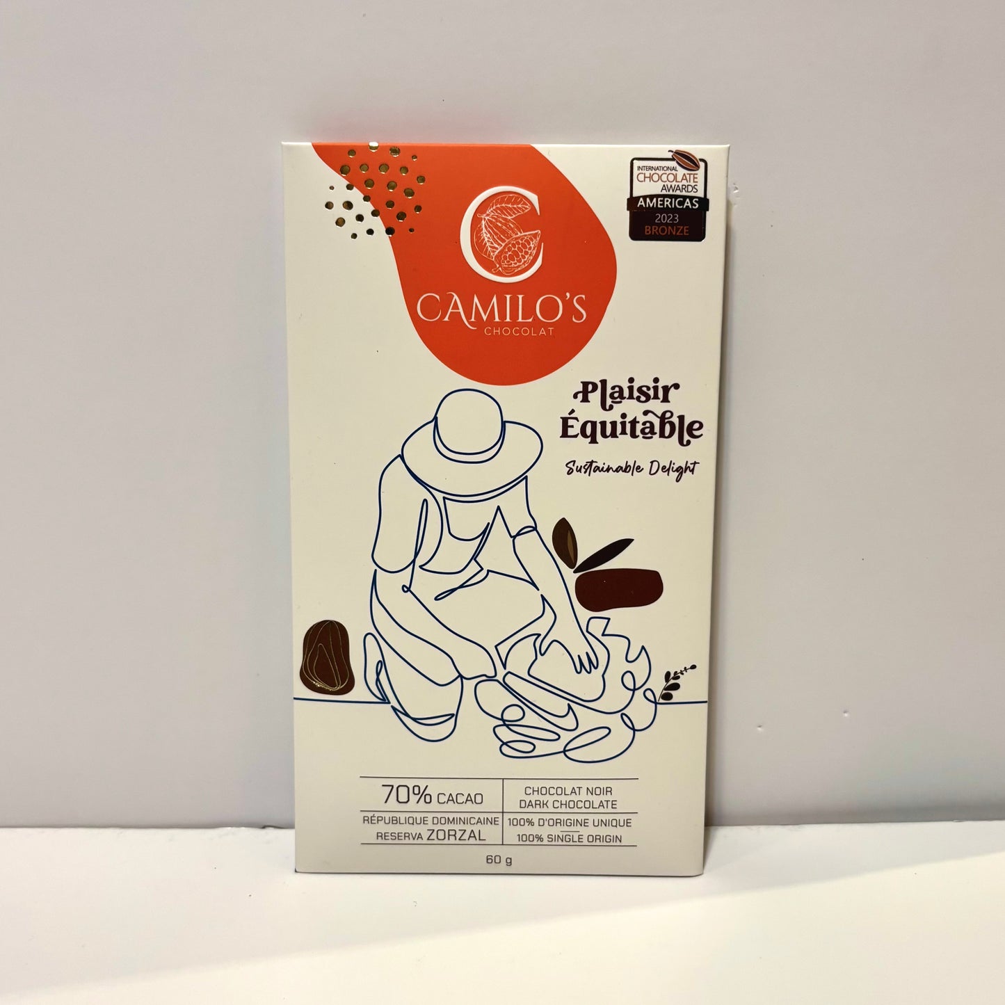 Tablette de chocolat noir 70%