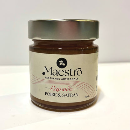 Confiture rapsodie poire & safran