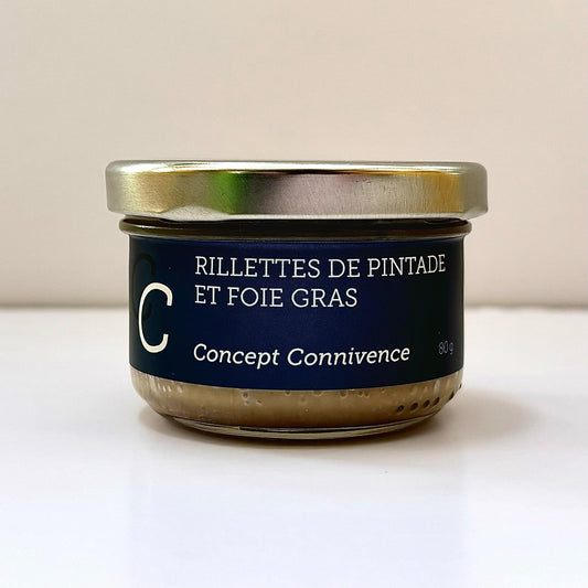 Rillettes de pintade et foie gras