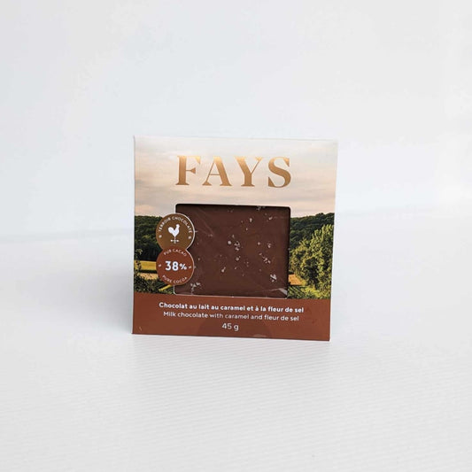Gourmande chocolat au lait au caramel et fleur de sel