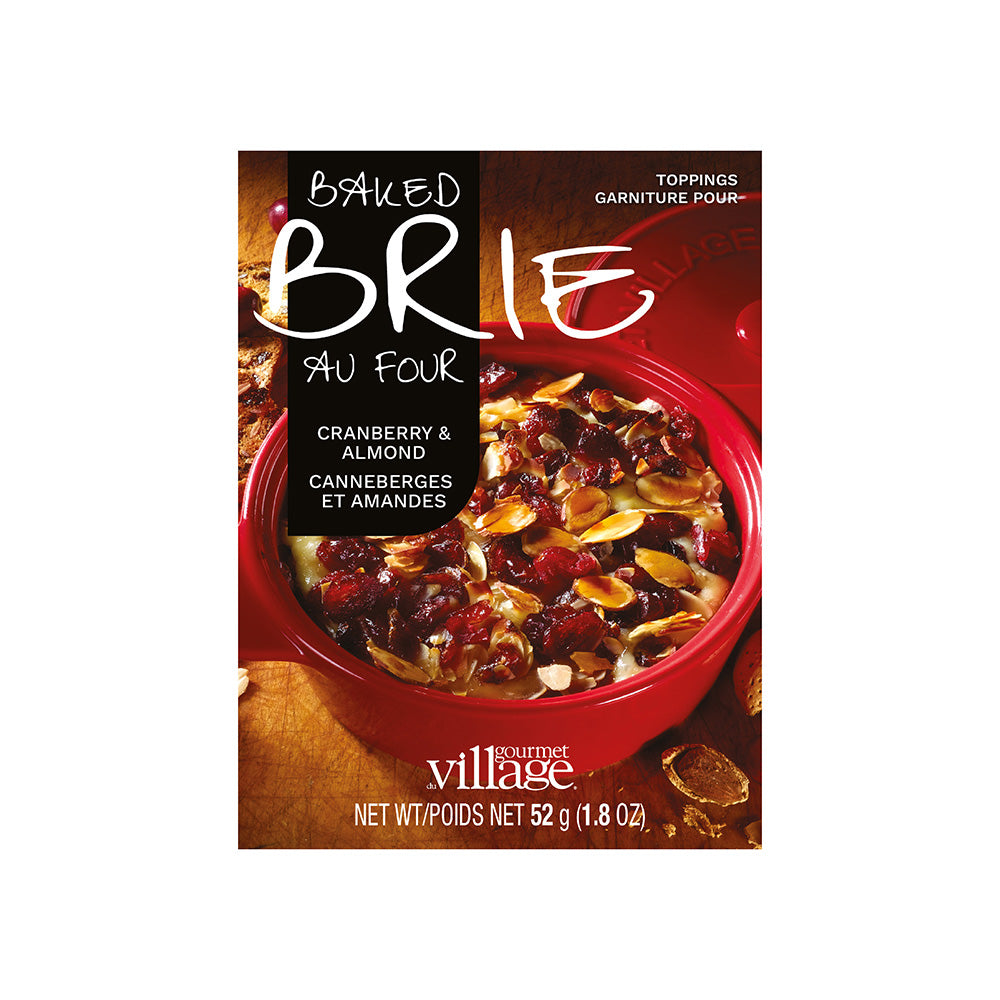 Garniture pour brie chaud canneberges et amandes