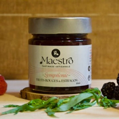 Confiture symphonie fruits rouges & estragon