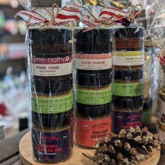 Panier-cadeau trio sucré