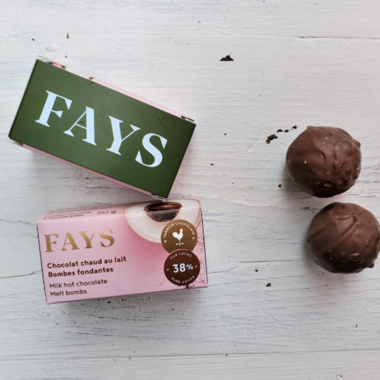 Duo bombes chocolat chaud lait