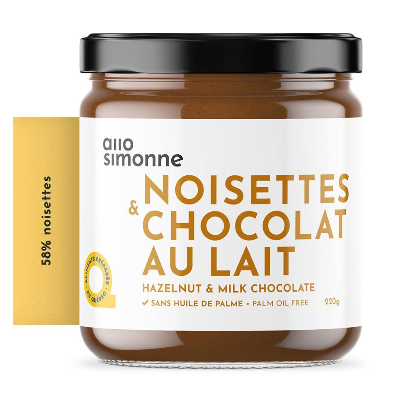 Noisettes et chocolat au lait