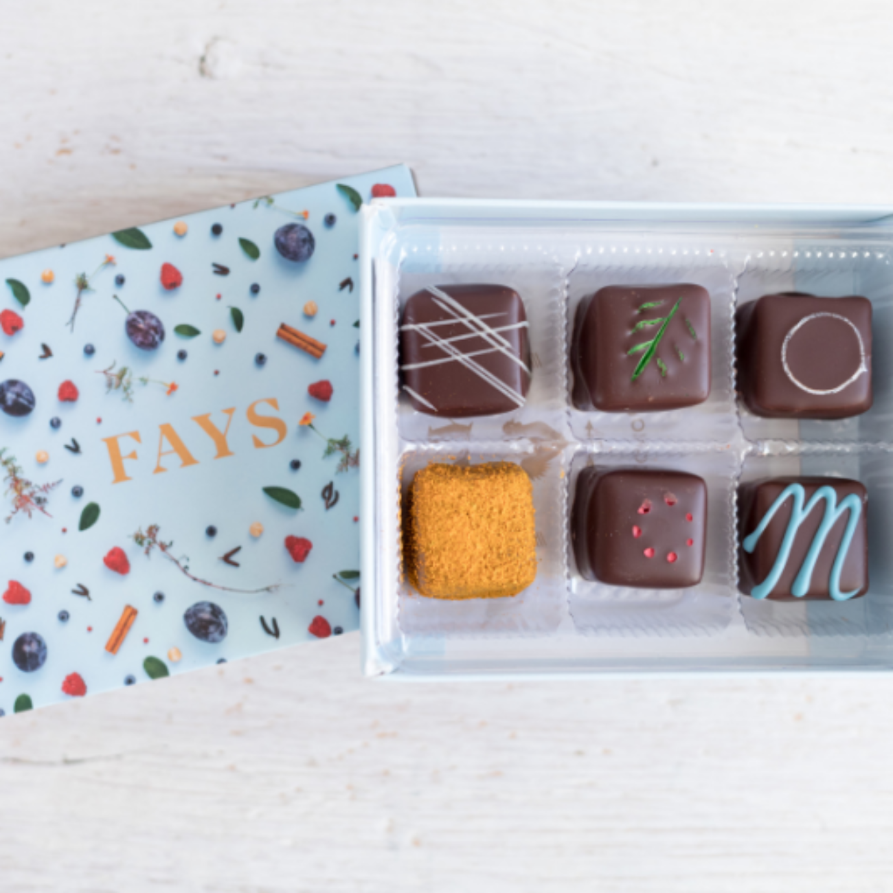 6 bouchées chocolats