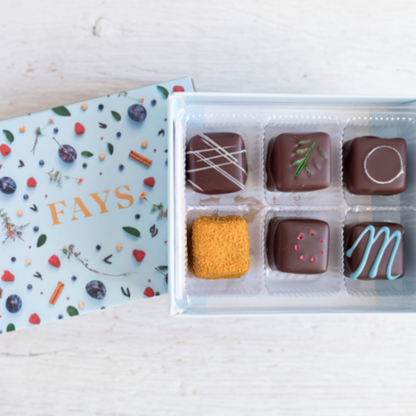 6 bouchées chocolats