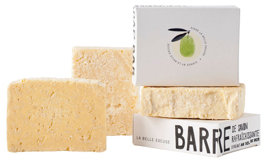 Savon exfoliant au sel de mer - ladouceurduterroir