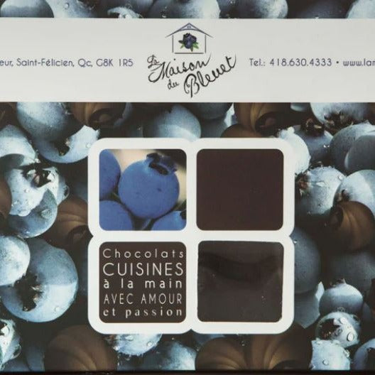 Bleuets enrobés de chocolat au lait