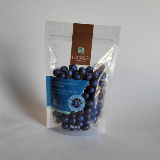 Bleuets enrobés de chocolat noir