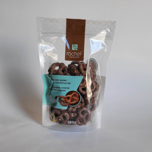 Bretzels chocolat lait sans gluten