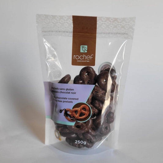 Bretzels chocolat noir sans gluten