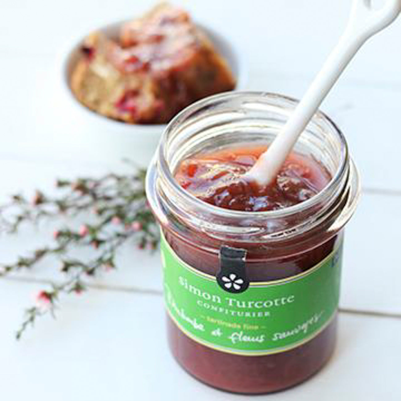 Rhubarbe et fleurs sauvages - ladouceurduterroir